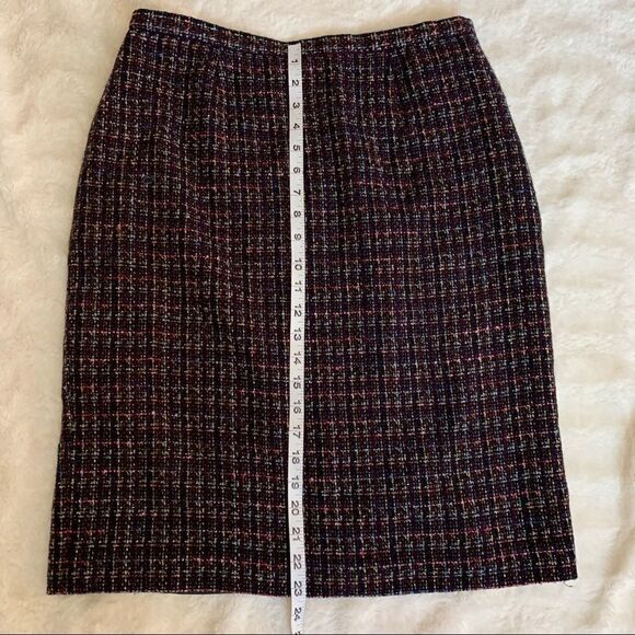 Kasper Multi Color Tweed Career wear skirt - Picture 3 of 5